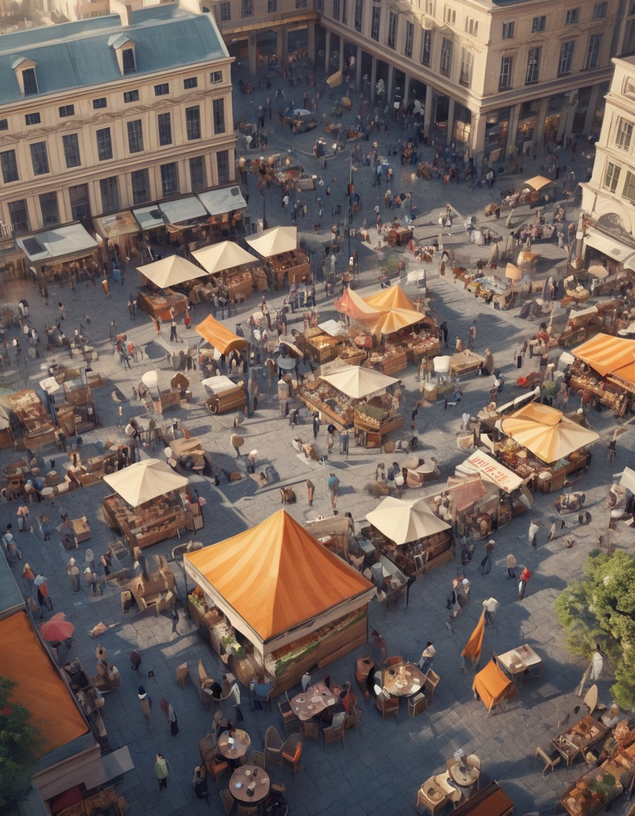 city life, urban, street scene, busy, outdoor dining, modern city, city