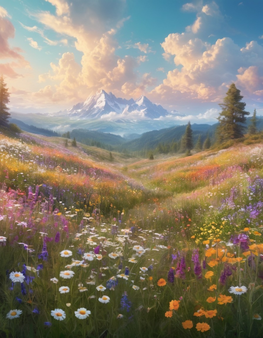 nature, wildflowers, meadow, magical, enchanting