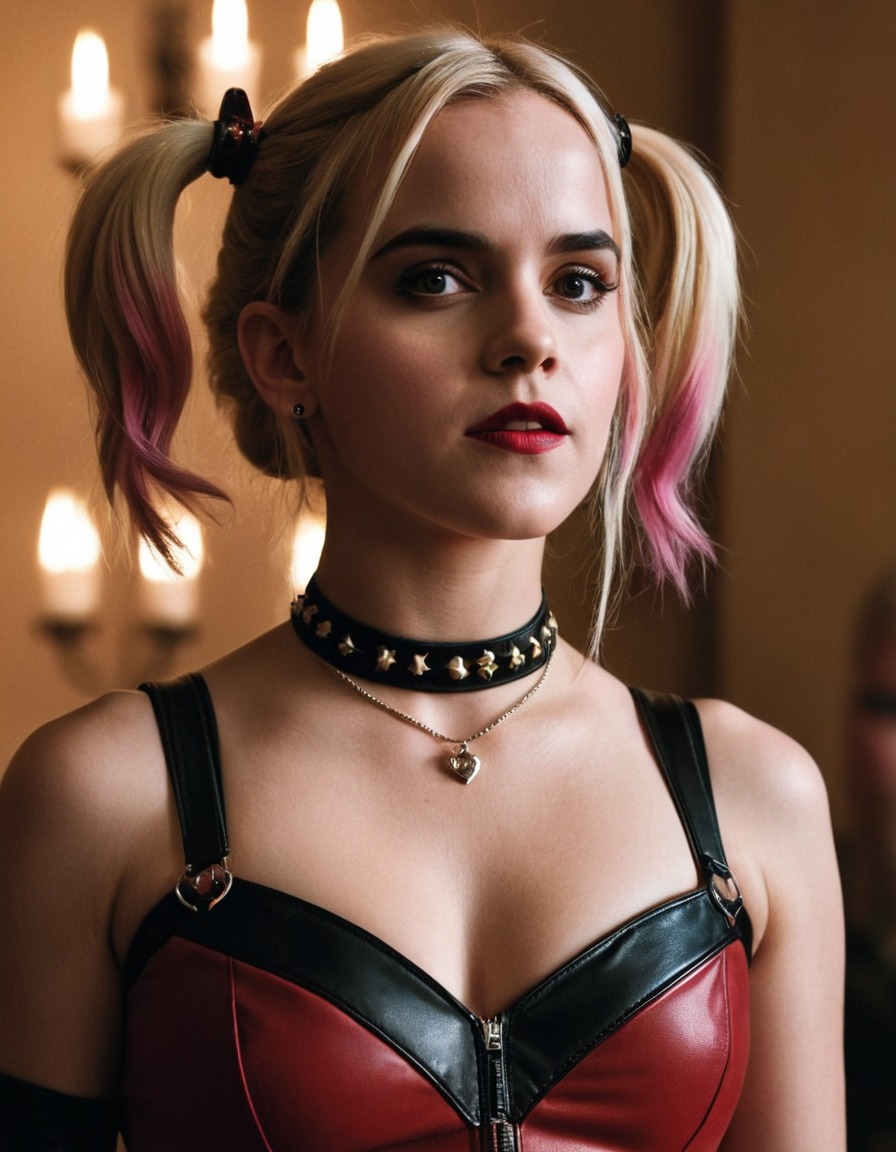 harley quinn, emma watson, actress, superhero, comics, dc comics