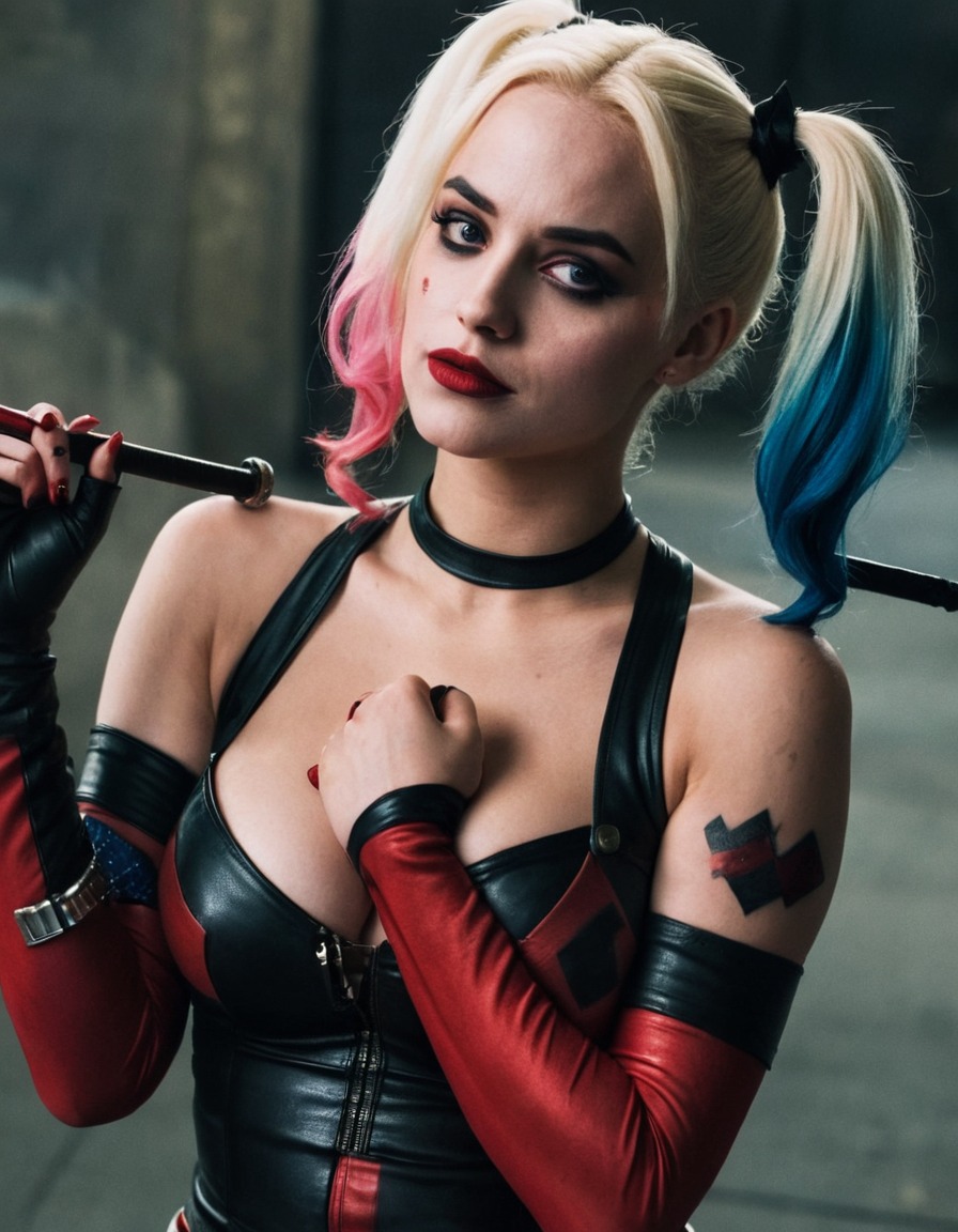 superhero, harley quinn, dc comics, defeated, supervillain, action, comics