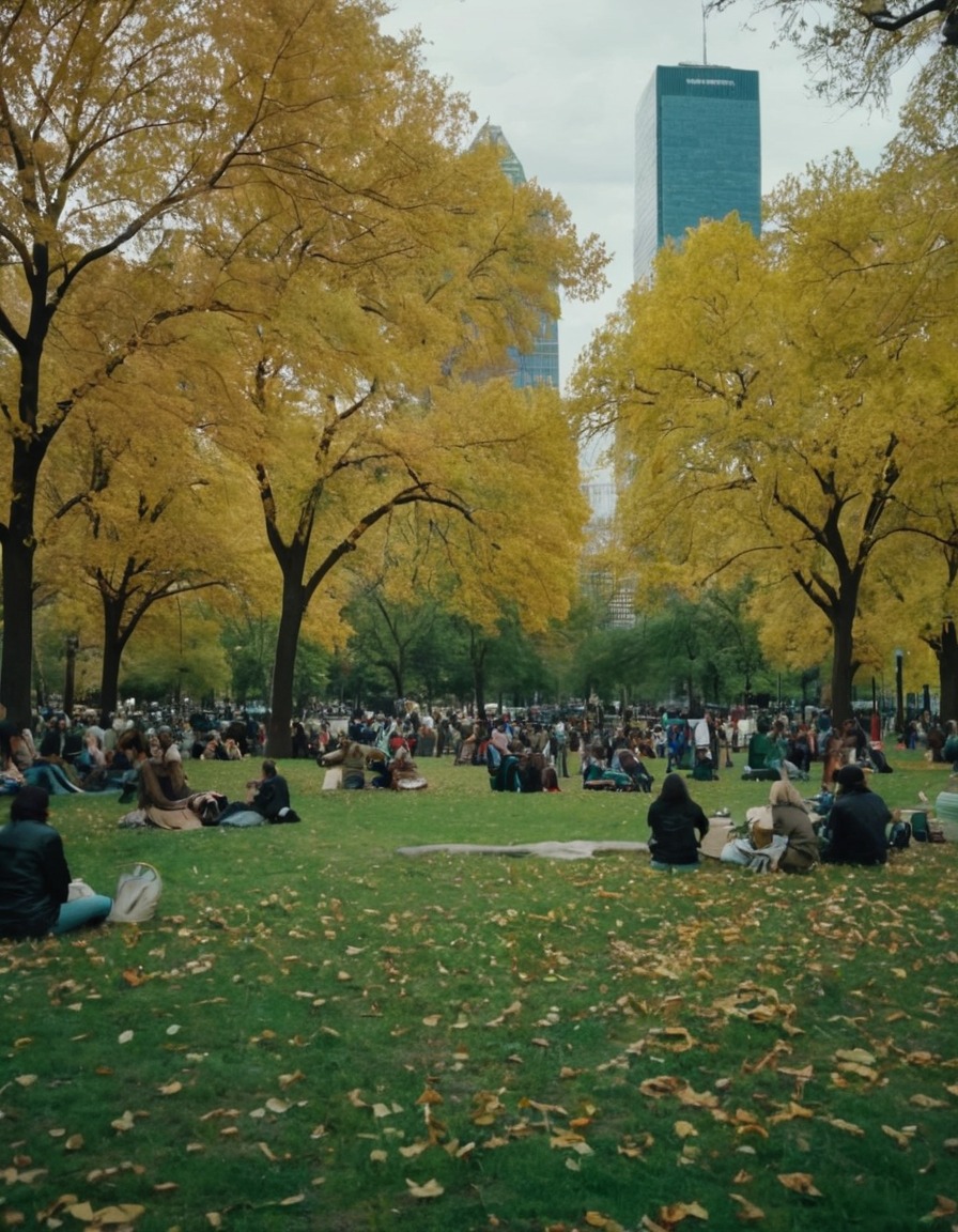 park, overcrowded, urban, city, public space, tourist attraction