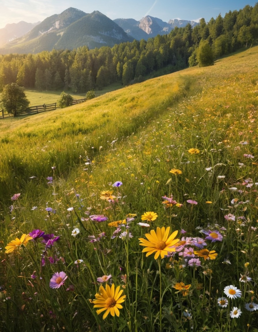 nature, meadow, beautiful meadow, scenic beauty, flora and fauna, serene landscape