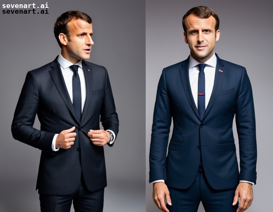 struggling, uncomfortable, too small, suit, fashion, emmanuel macron, france