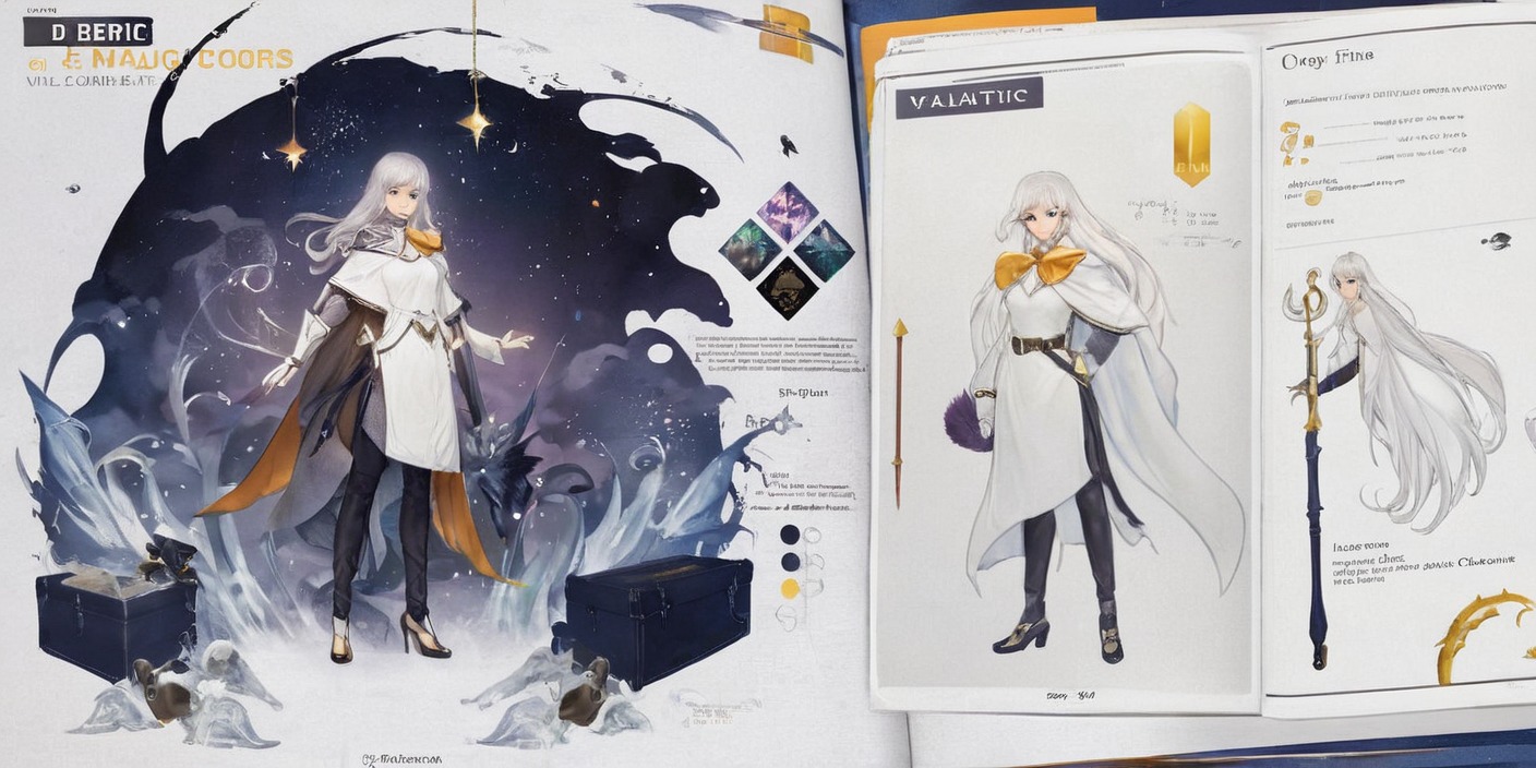 animedrawing, animestyle, characterdesign, charactersheet, designconcept, humanoid, nightsky, sciencefiction, scificharacter, splashart, winter, winterlandscape, designcharacter, nightskybackground, vtuber, vtuberart, vtubercommission