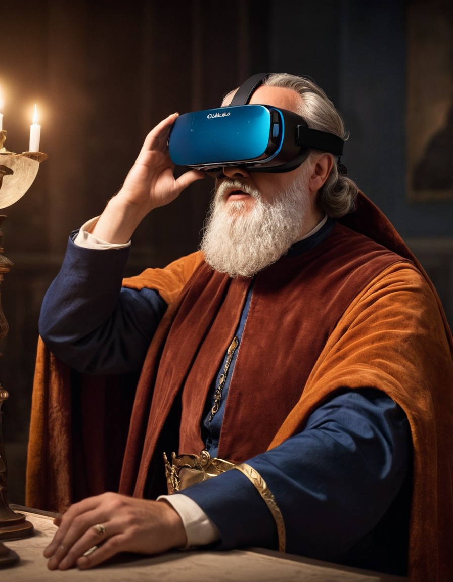 galileo galilei, virtual reality, historical figure, technology