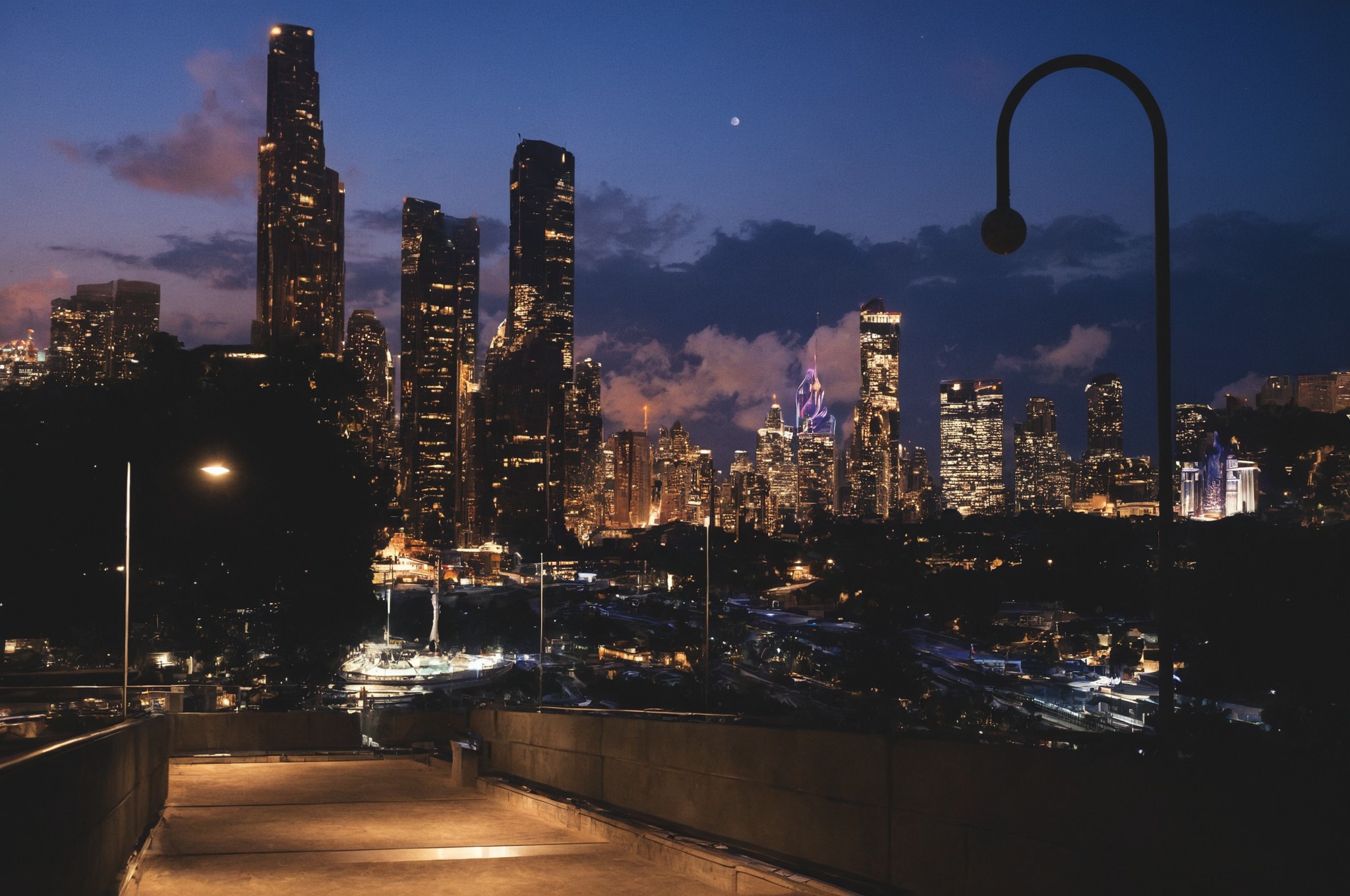 chicago, near south side, illinois, blue hour, metra, skyline, cityscape, july, my work