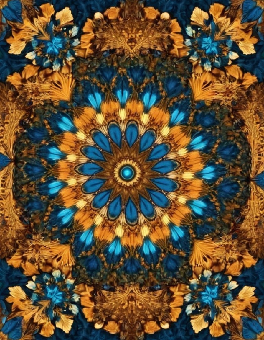 nature, kaleidoscope, pattern, mandala