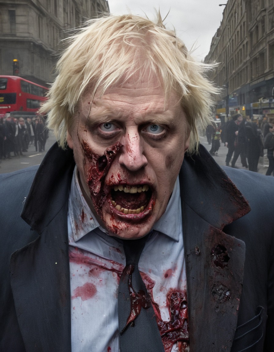 boris johnson, zombie, london, horror, uk politics, politics