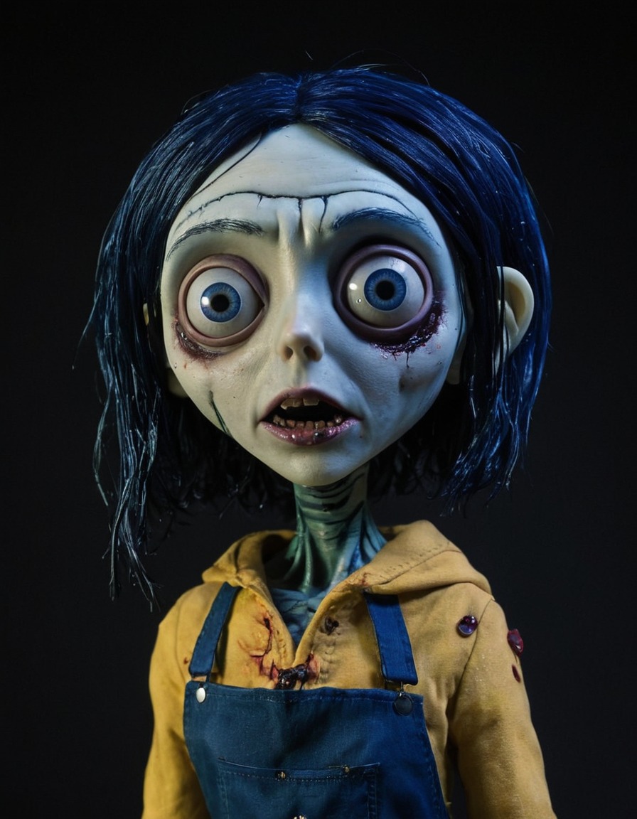 zombie, horror, animation, coraline jones, neil gaiman, dark fantasy, supernatural