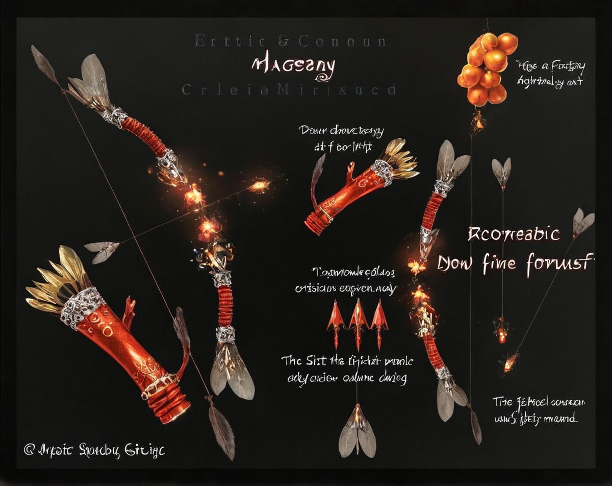 weapon, adoptable, adopt, arrow, bee, bow, design, dnd, fantasy, heart, homebrew, honeycomb, hue, orange, pathfinder, pollen, ttrpg, beebow, huevember2022