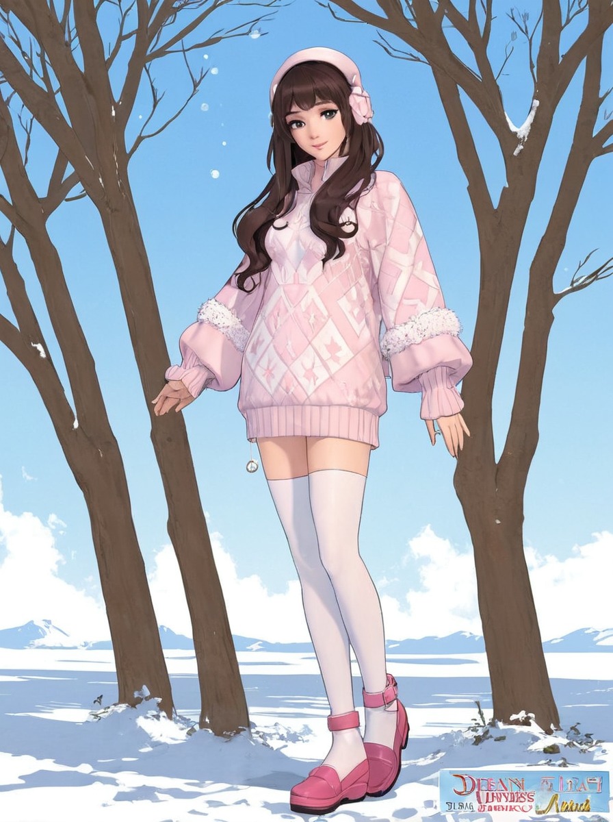 digitalart, anime, characterdesign, animegirl, animedrawing, fanart, adoptable, animefanart, animestyle, animestyleart, cutegirl, whitestockings, winterlandscape, animelandscape, cutesexygirl, sweaterweather, whitethighhighs