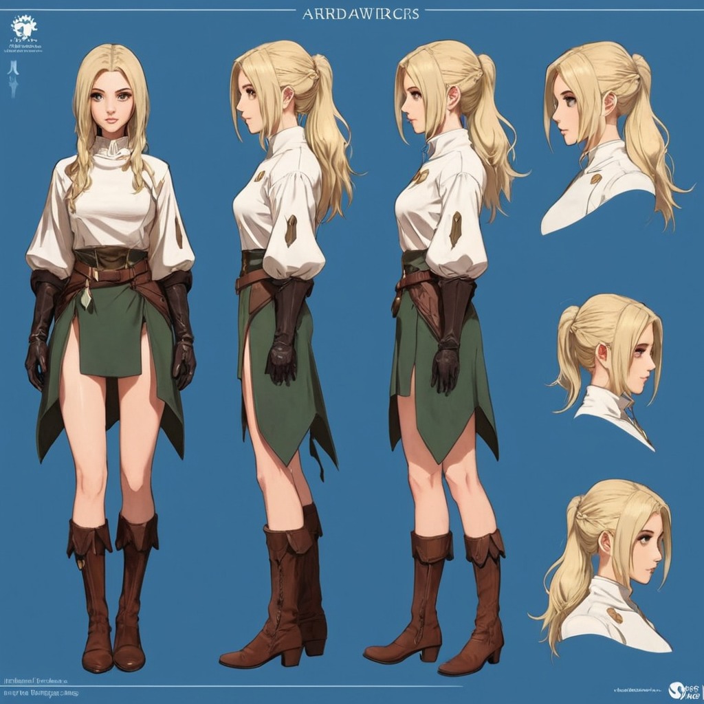 digitalart, anime, characterdesign, animegirl, referencesheet, fantasycharacter, conceptart, characterconcept, roleplay, adoptable, originalcharacter, warrior, animemanga, dndcharacter, exclusive, fantasy, medievalfantasy, dungeonsanddragonscharacter, adoptableopen, aiadoptable