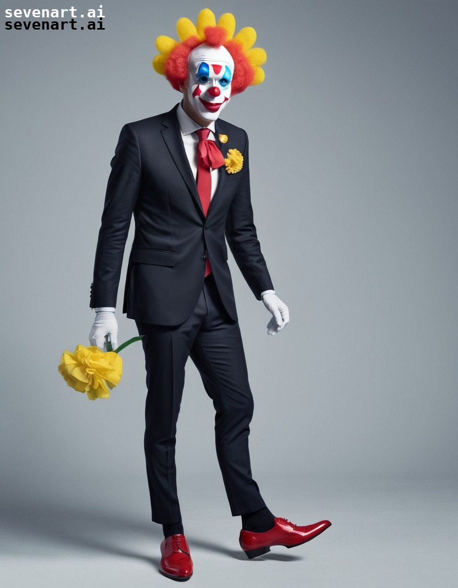 politics, satire, clown, performance, humor, emmanuel macron, france