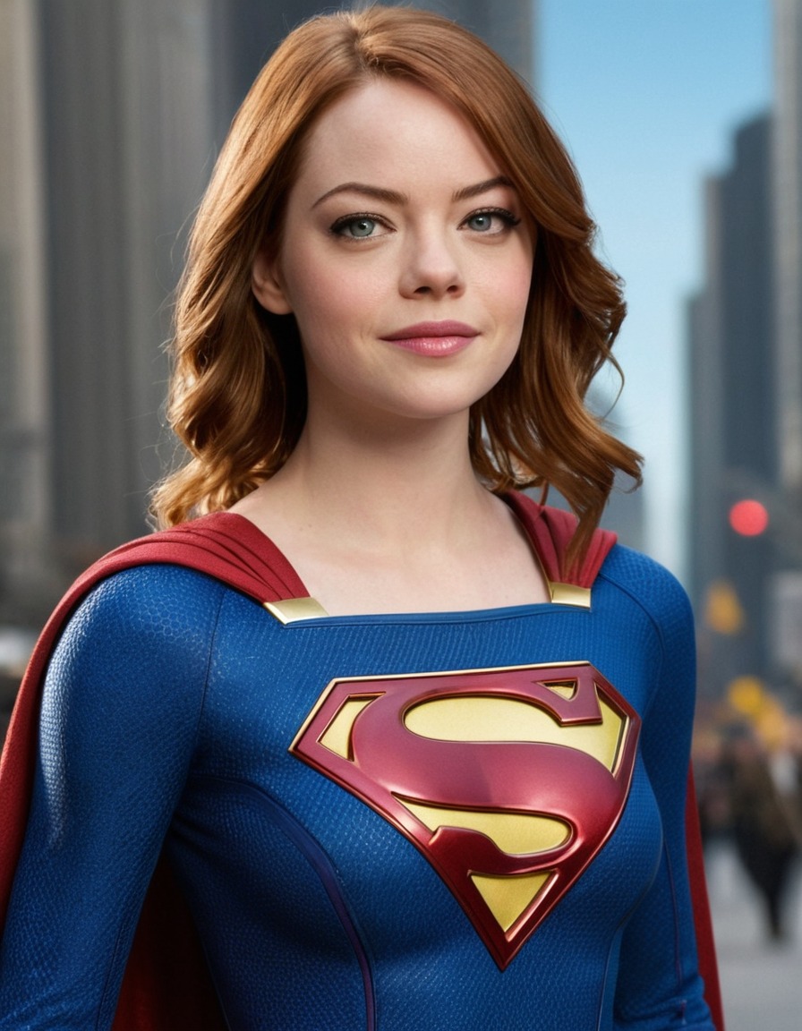 emma stone, supergirl, actress, superhero, dc comics