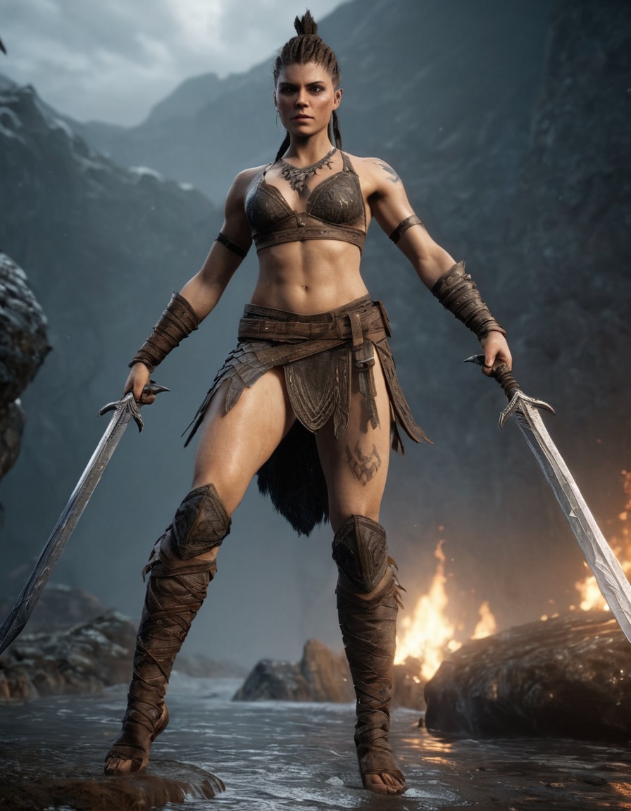 senua, hellblade: senua's sacrifice, action-adventure, mental health, norse mythology, warrior, psychosis