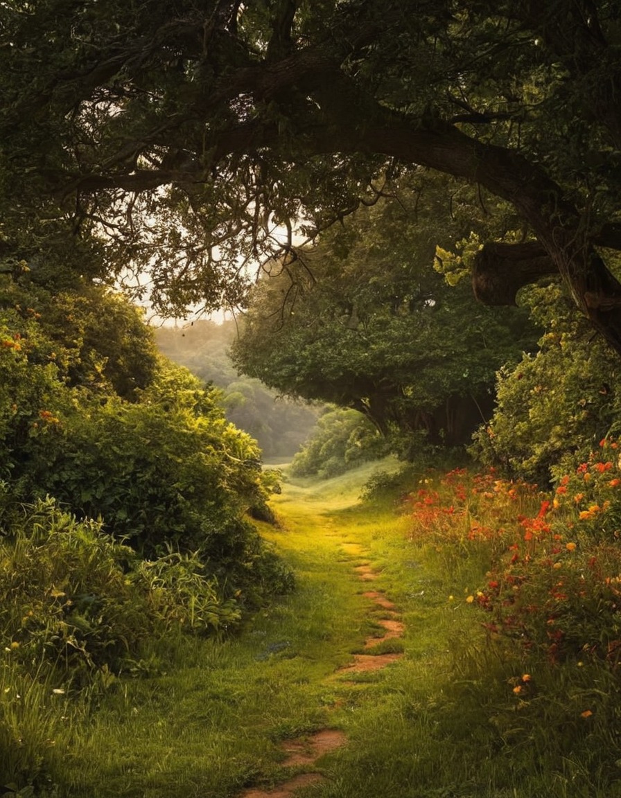 nature, tree lined path, path, woods, greenery, nature aesthetic, petitworld favs