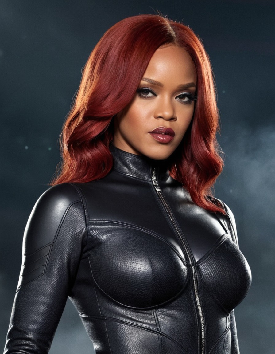 black widow, rihanna, marvel, singer, actress, superhero, celebrity