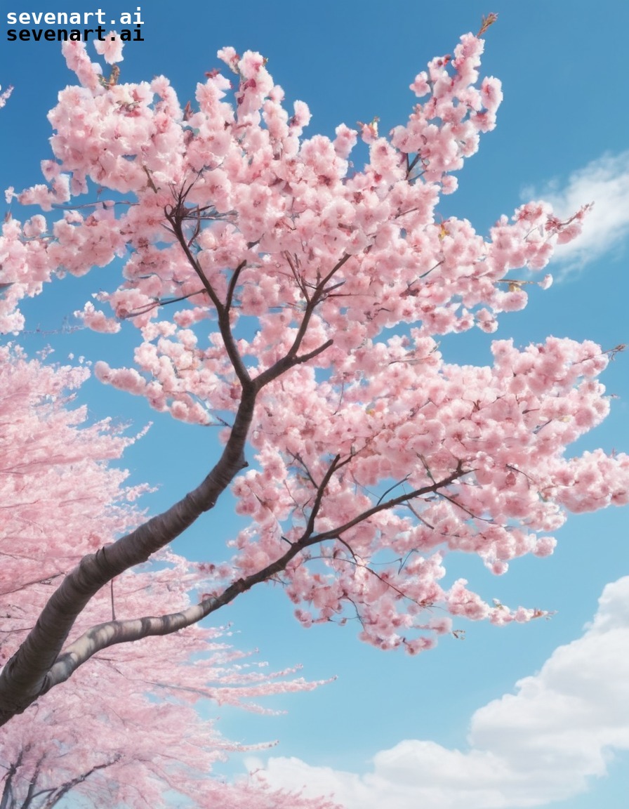 nature, cherry blossom, spring, beauty, blue sky