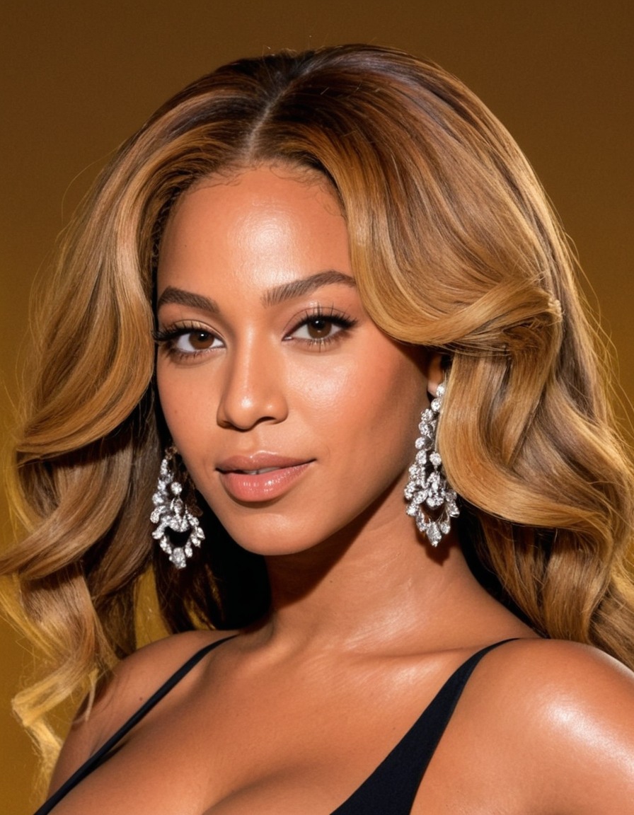 beyoncé, portrait, painting, musician, celebrity