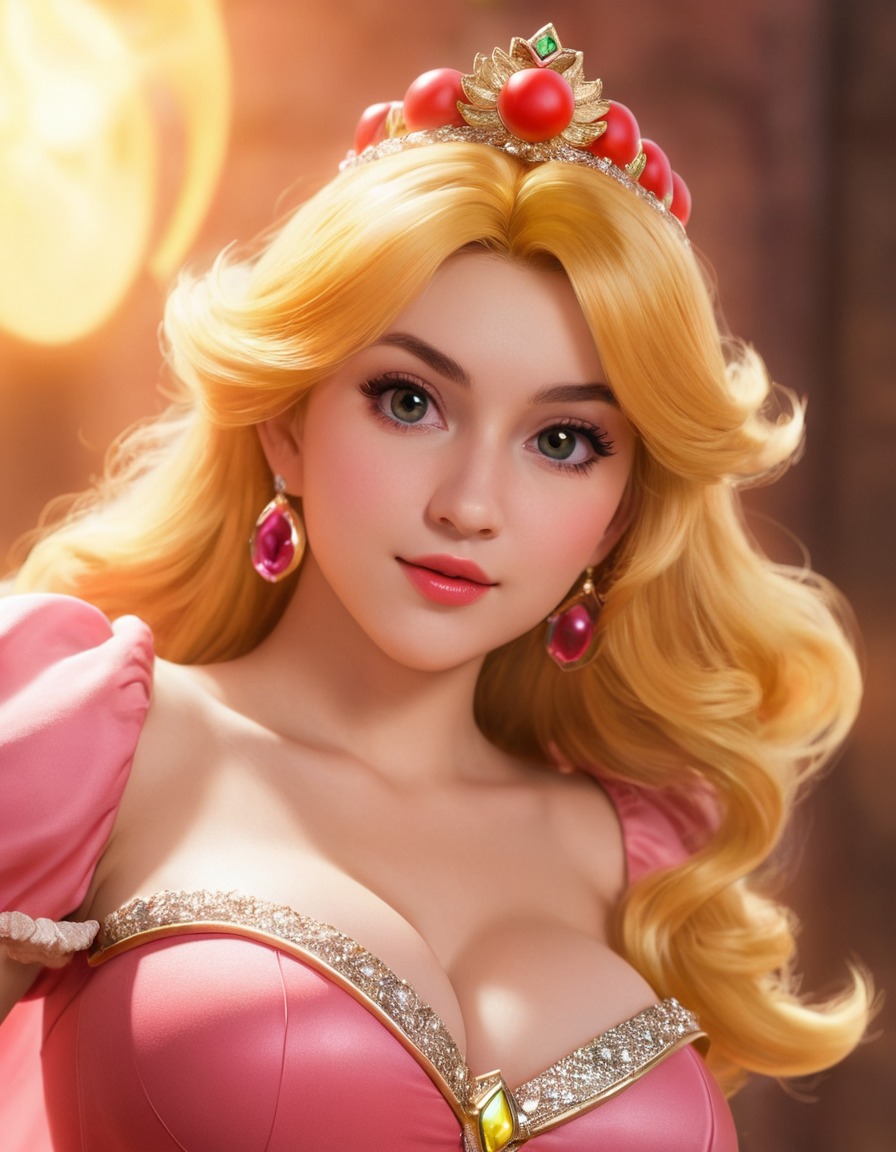 princess peach, super mario bros., video games, nintendo, female character, action-adventure, royalty