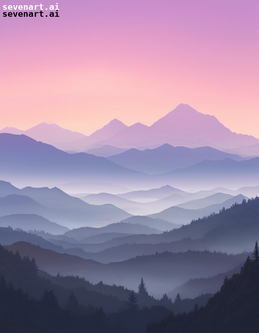 nature, sunrise, ethereal, landscape, misty mountains