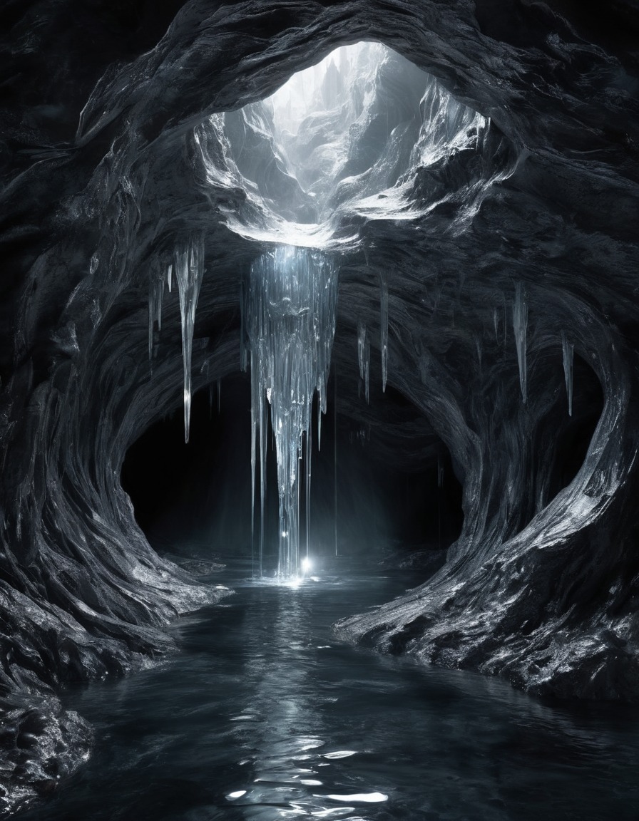 mystical, silver river, crystal cavern