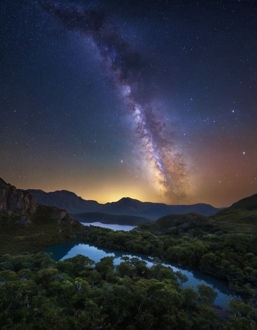 milky way, night sky, stars, astronomy