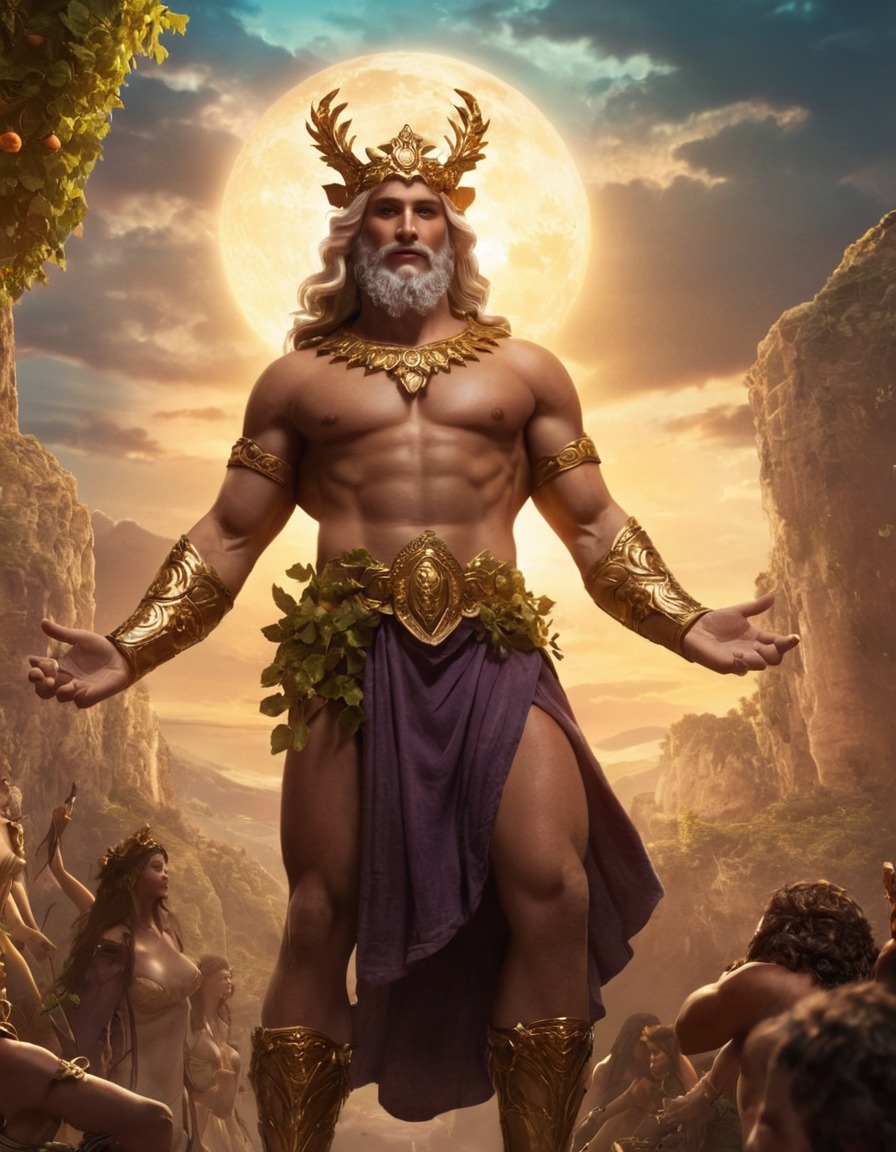 dionysus, epic, god, mythology, greek mythology, mythical scene