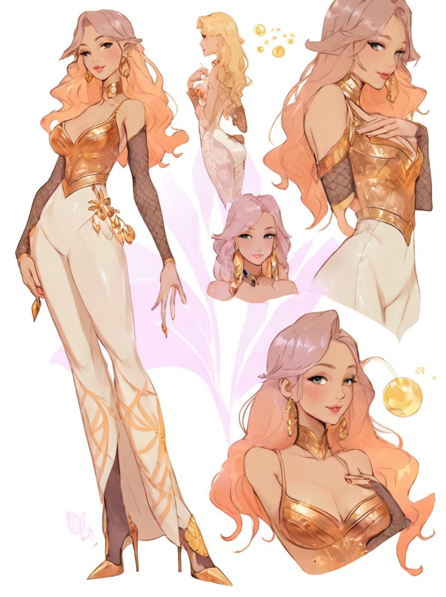 characterdesign, adoptable, adoptablesopen, characterconcept, digitalart, referencesheet, animegirl, fantasycharacter, sale, blondegirl, blondehair, female, elegantwoman