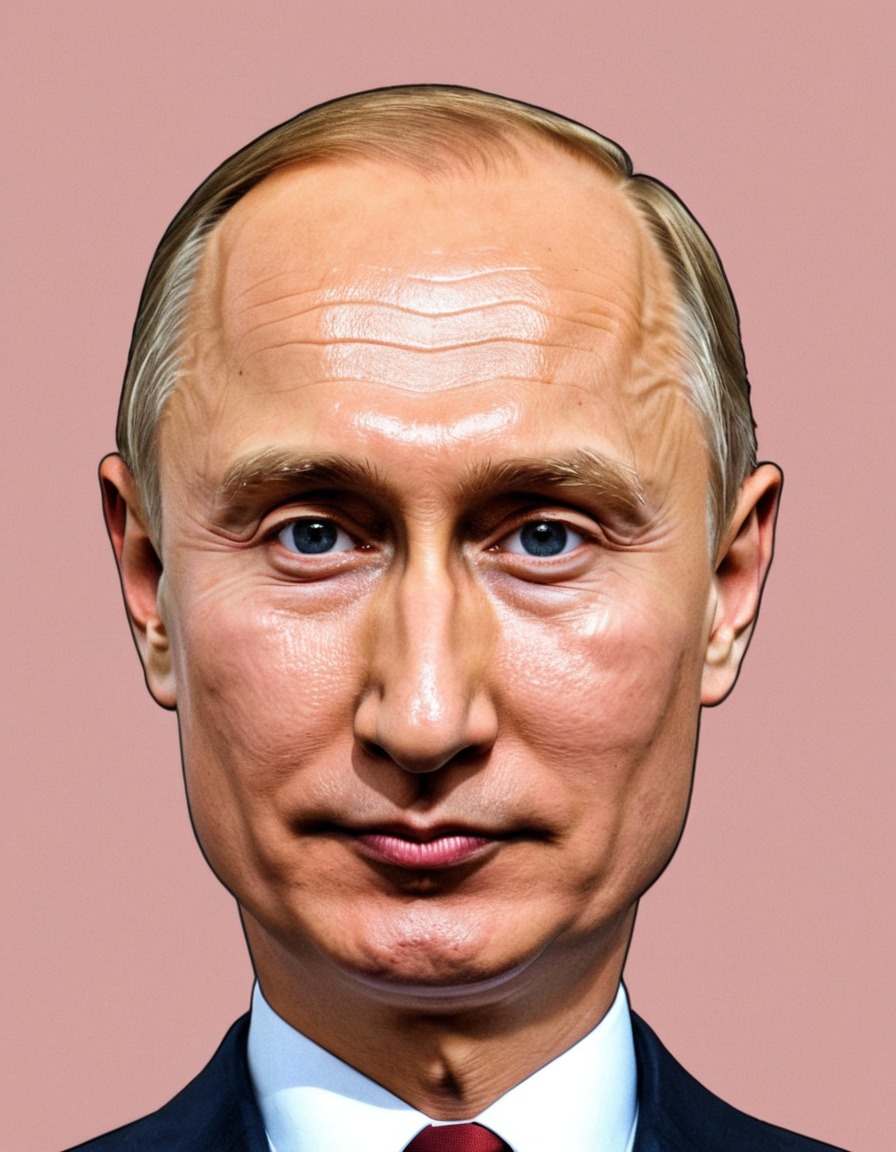 vladimir putin, caricature, political satire, whimsical art, politics