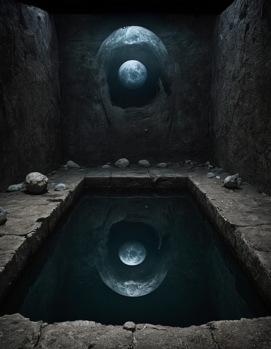 mystical, mirroring pool, hidden truths, enchanted, divination, prophecy