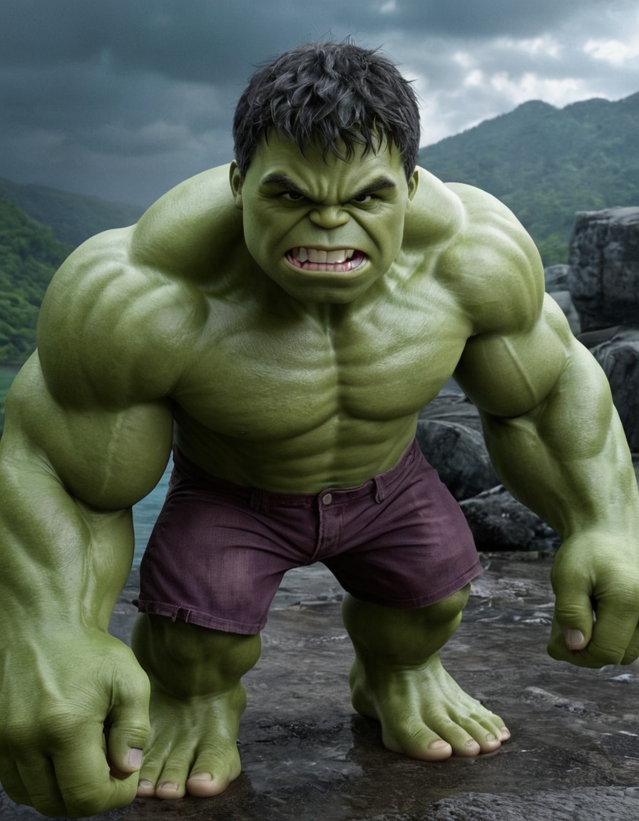 hulk, childhood, marvel, superhero, gamma radiation, bruce banner