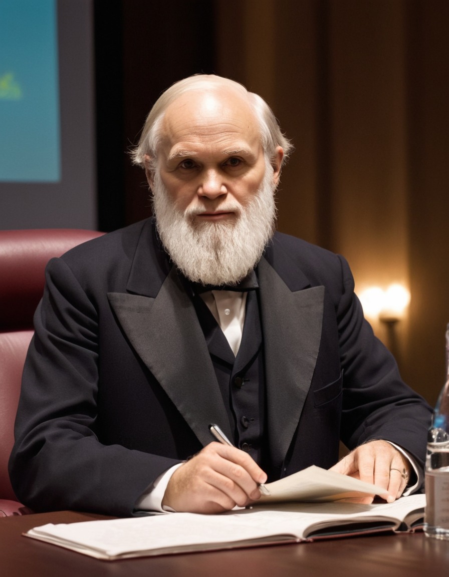 charles darwin, high-tech, scientific conference, evolution, technology, biology