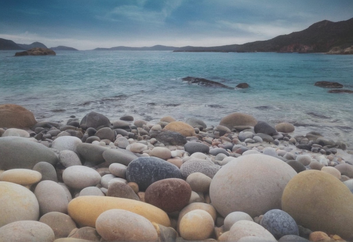 traditionalart, sea, beach, dunoon, pastels, pebblebeach, pebbles, scotland, shoreline