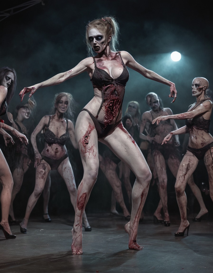 zombie, dance competition, undead, horror, entertainment, halloween