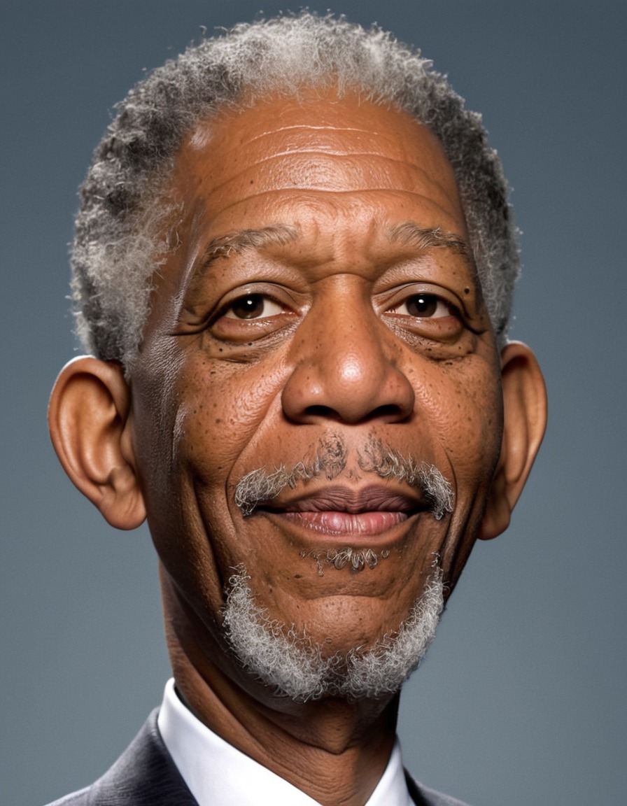 morgan freeman, funny, caricature, actor, comedy, humor