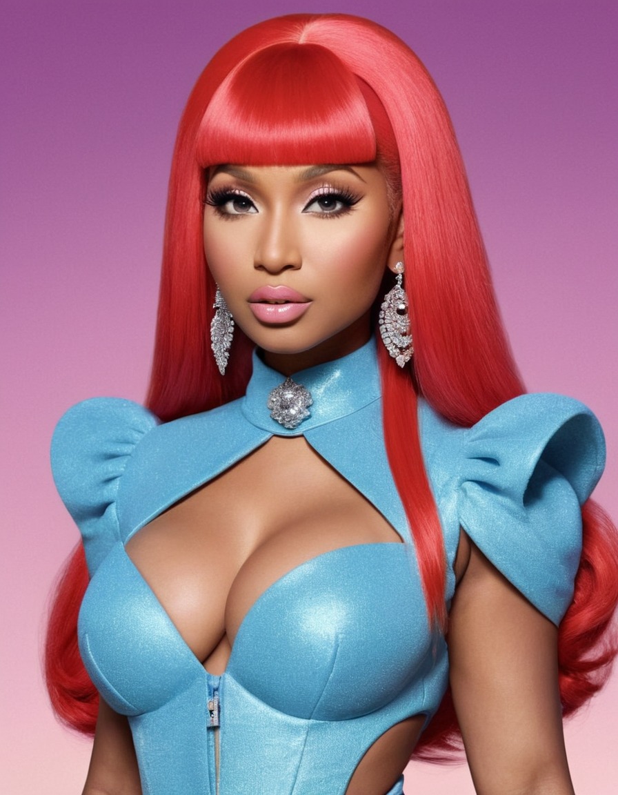 nicki minaj, mesmerizing, beautiful, award-winning, portrait, singer, artist