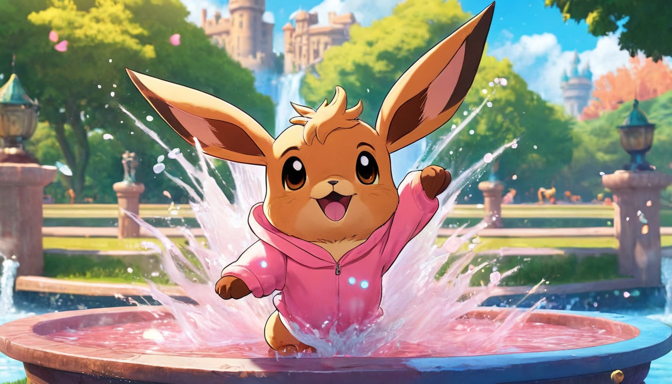 pokemon, eevee, pikachu, excited