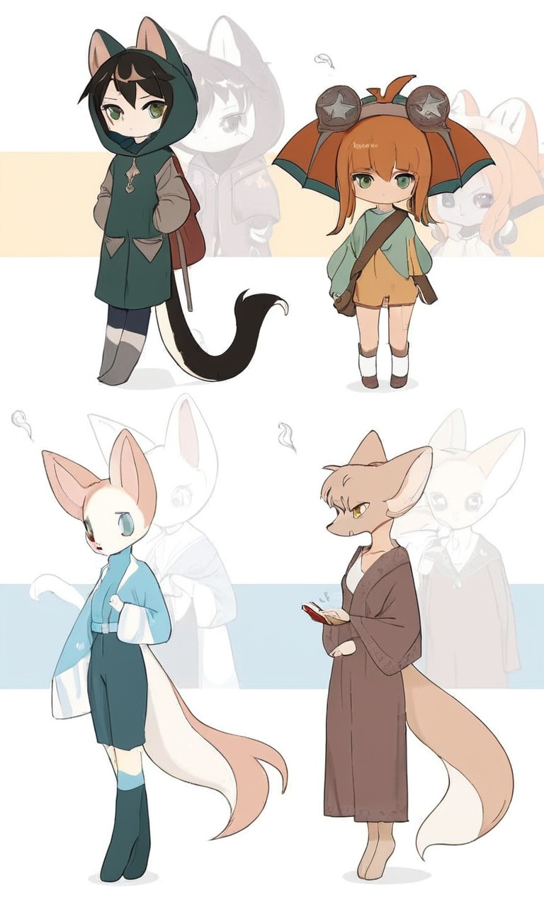 digitalart, adoptablesopen, adoptable, characterdesign, anthro, fantasy, kemonomimi, setprice