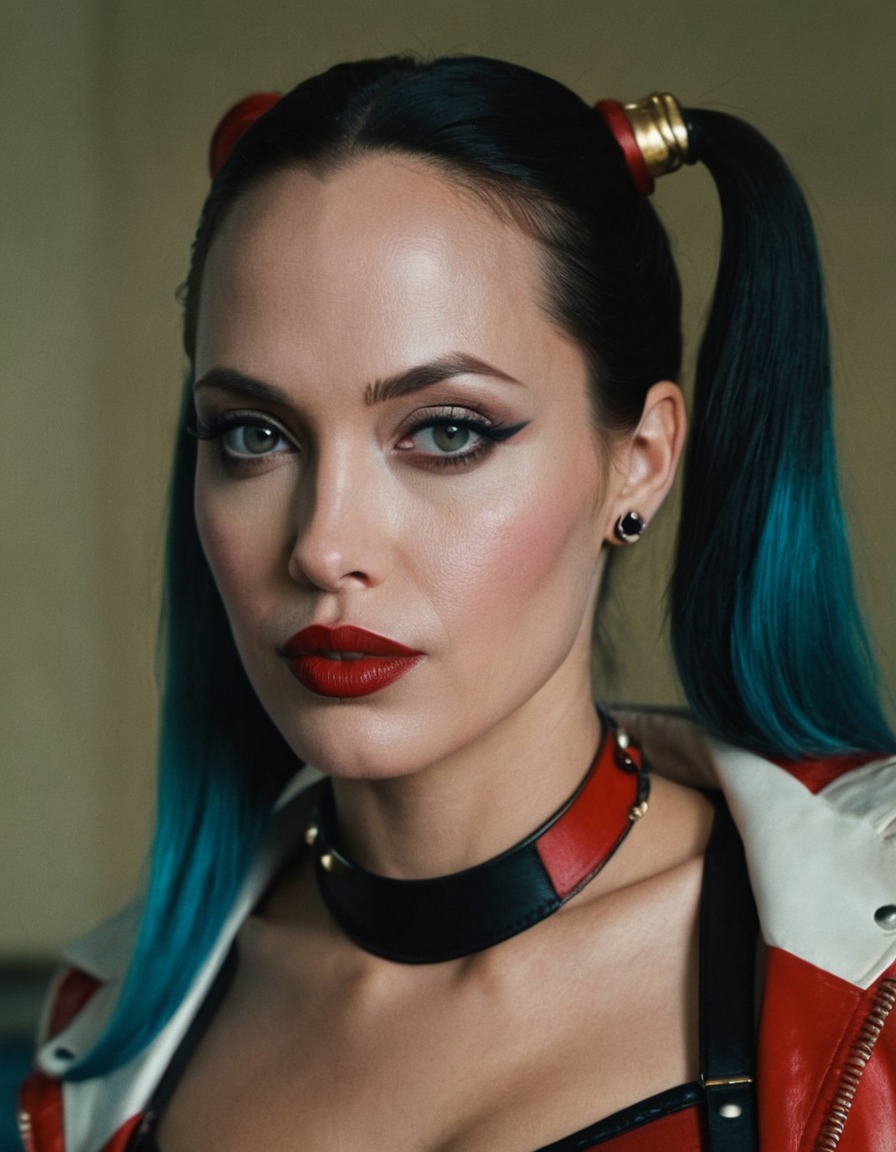 harley quinn, angelina jolie, actress, dc comics, movie character, villain