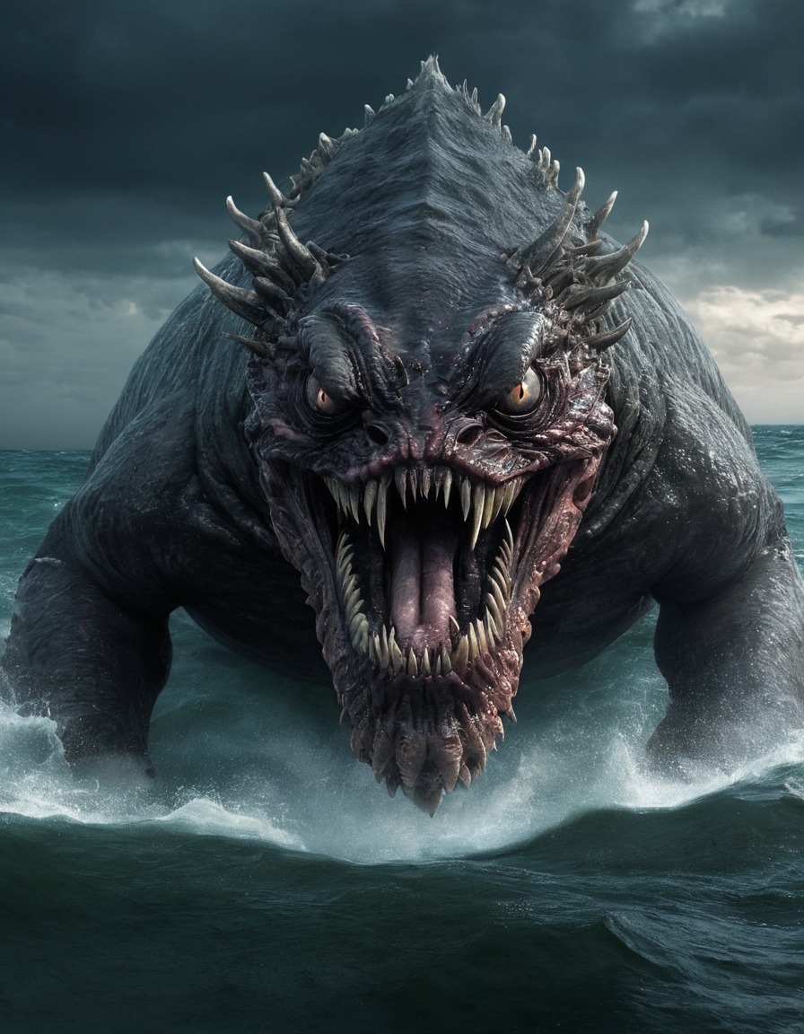 bunyip, sea monster, australian folklore, legendary creature, mythical beast