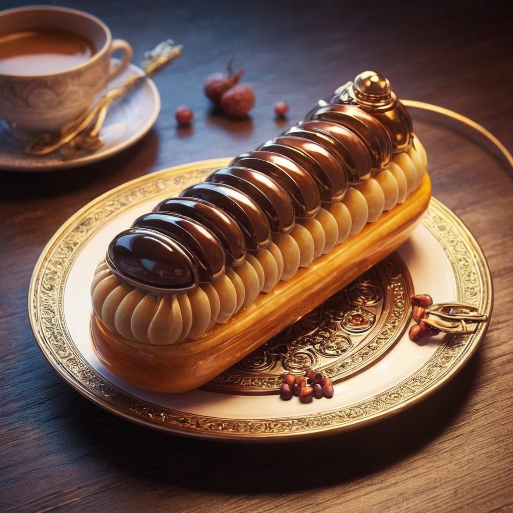 chocolate, dessert, eclair, food