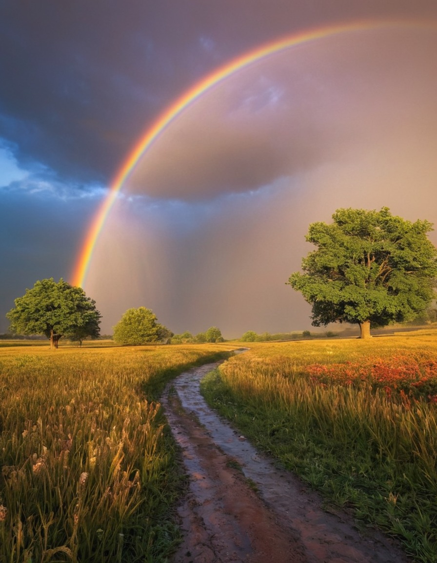 nature, rainbow, beautiful, beauty, colorful