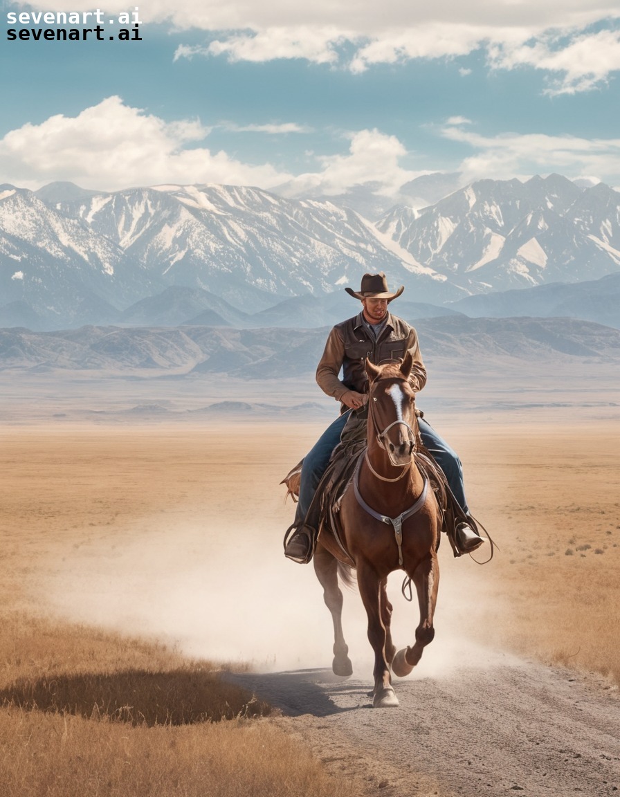 american west, cowboy, horseback riding, mountains, wilderness, usa