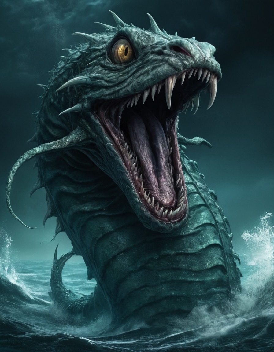 sea serpent, mythical creature, monster, marine animal, mythology