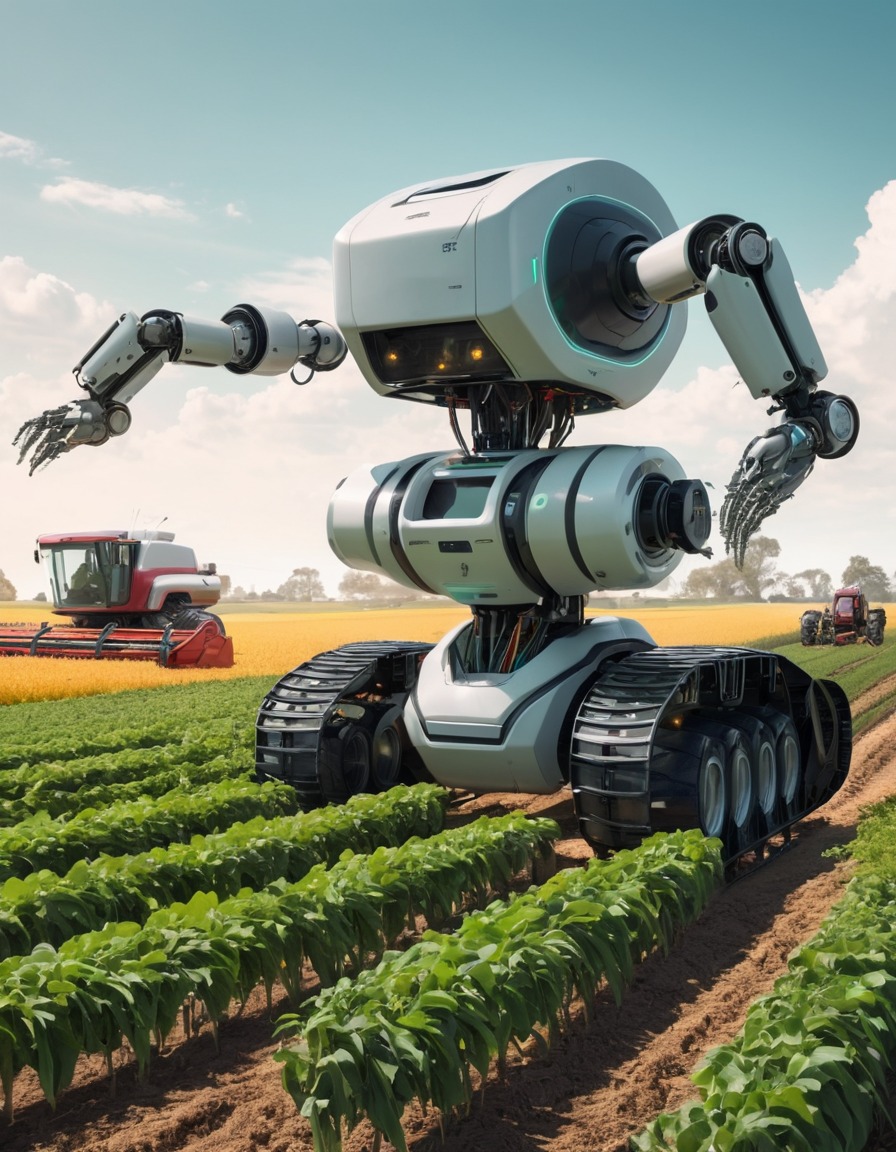 futuristic, agriculture, technology, robotics, automation, future