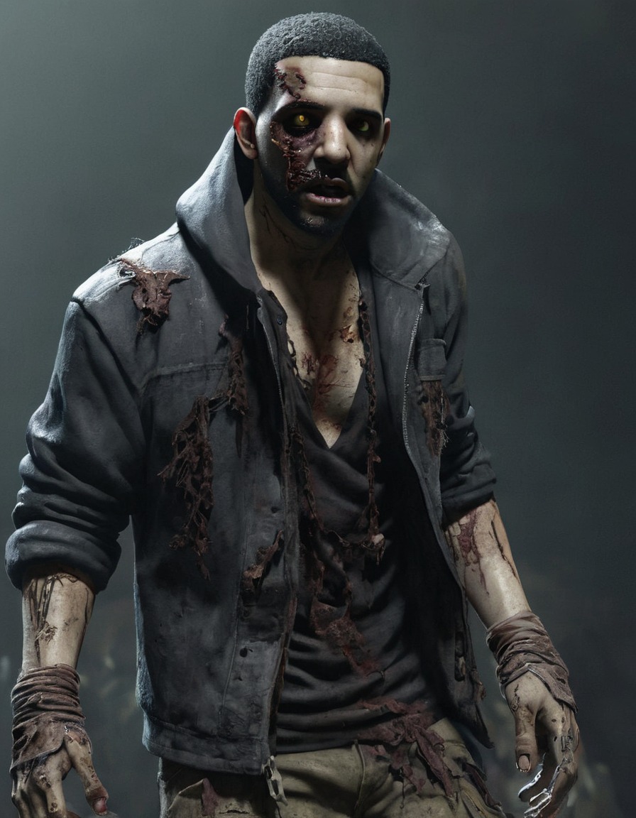 zombie, undead, decay, horror, drake, celebrities