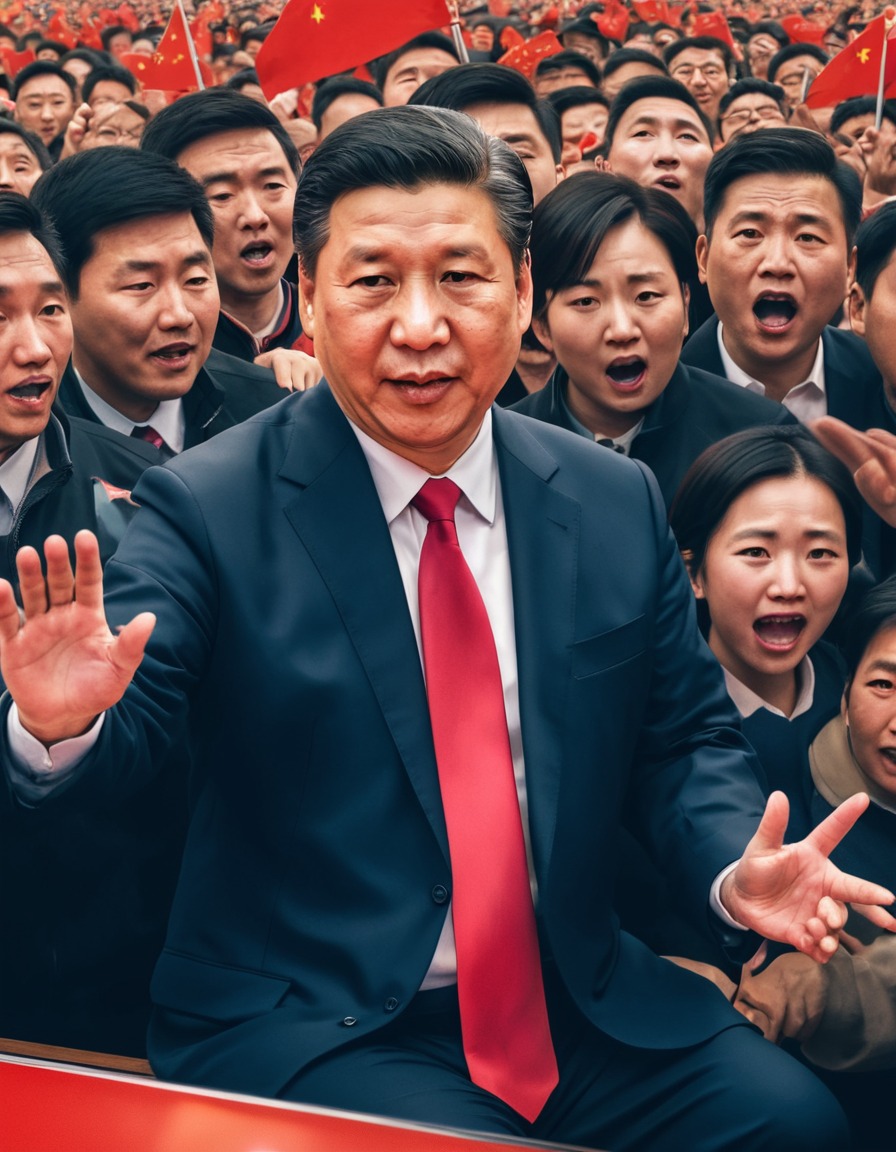 xi jinping, eye roll, supporters, politics, humor, fun