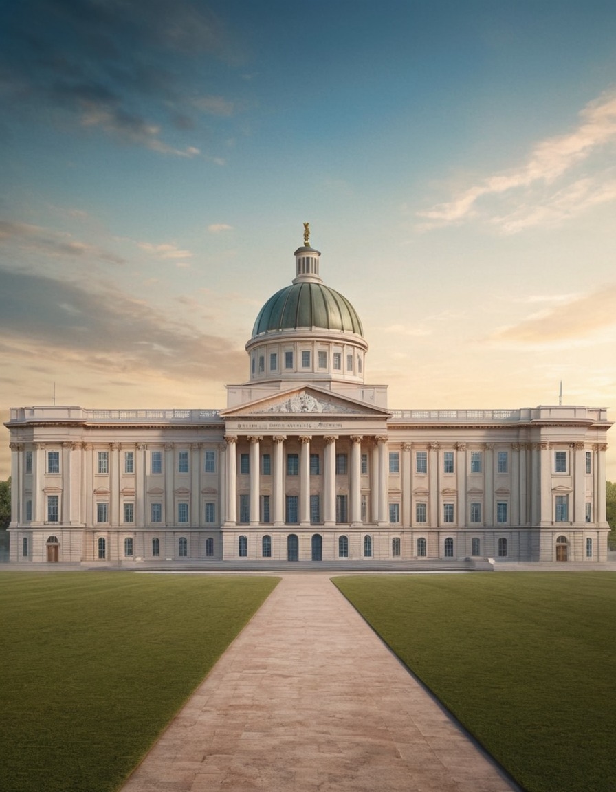 architecture, neoclassical, symmetry, government building, landmark