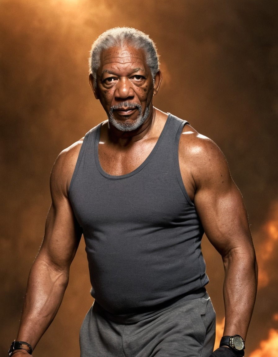 morgan freeman, muscular fitness, action, actor, hollywood, legend, physicality